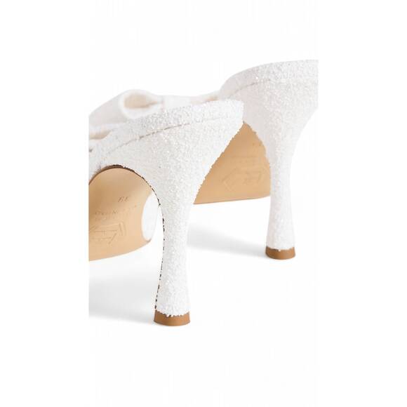 NEW NALEBE dimante glitter high heel mule bridal in white - Picture 4 of 5